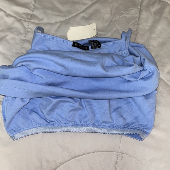 NWT blue tank with built in bra - Picture 2 of 4